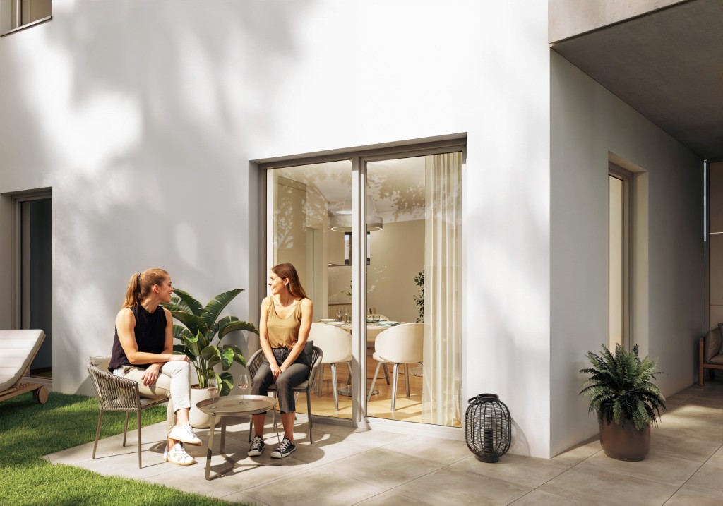 Aussen Visualisierung Terrasse Klagenfurt