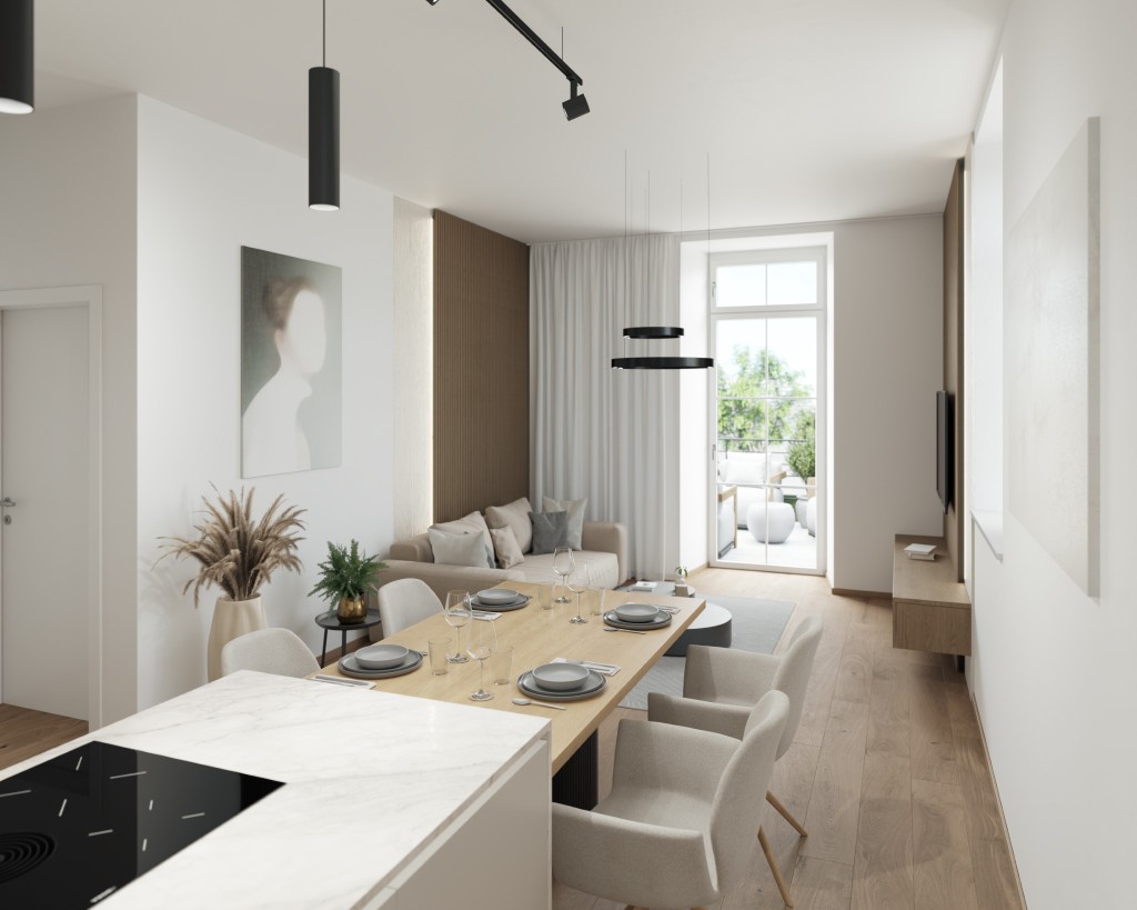 Rendering Wohnküche design