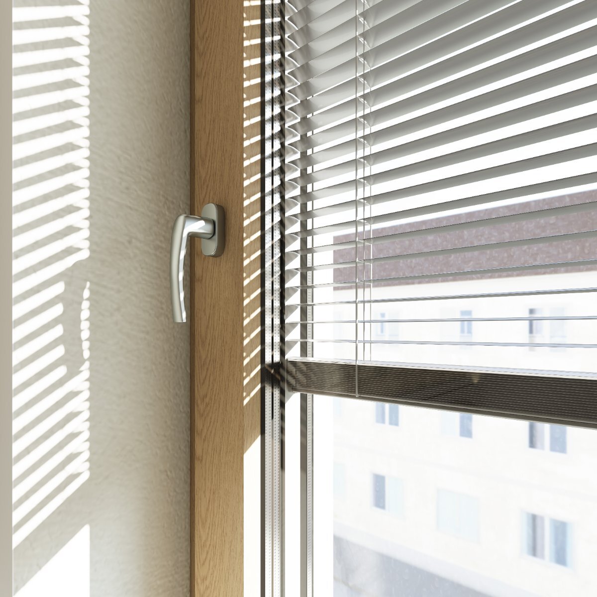 Produktvisualisierung Jalousie am Fenster