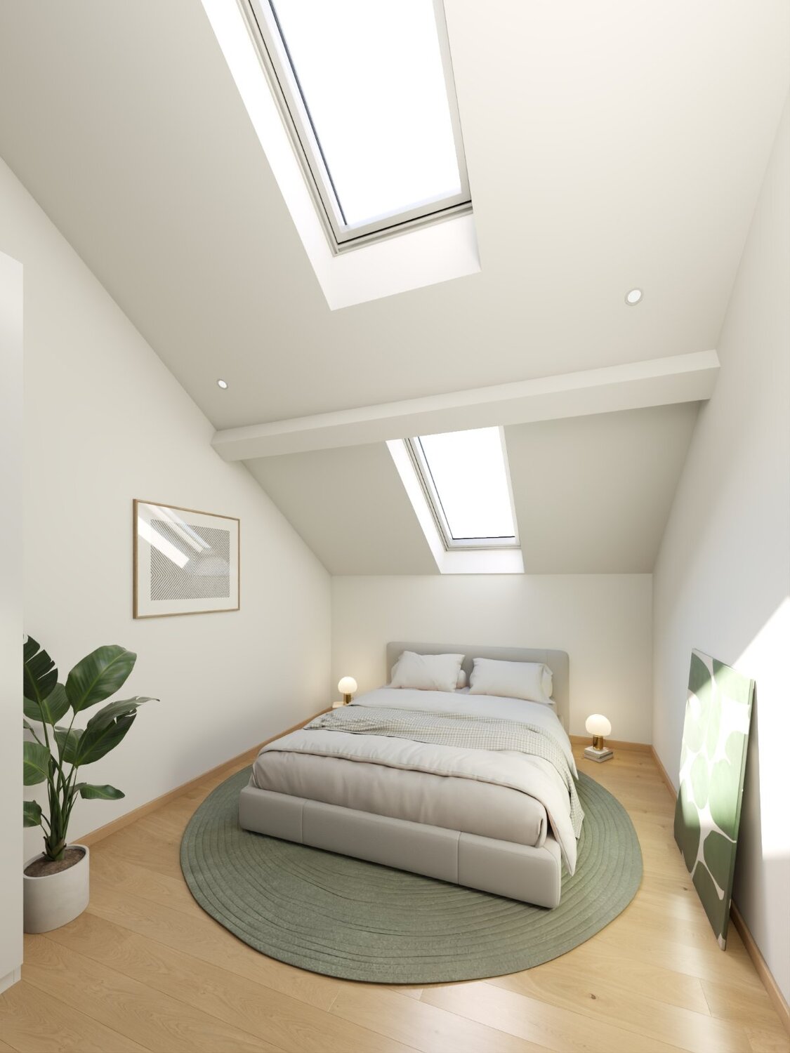 Schlafzimmer im Dachgeschoß, Klagenfurt