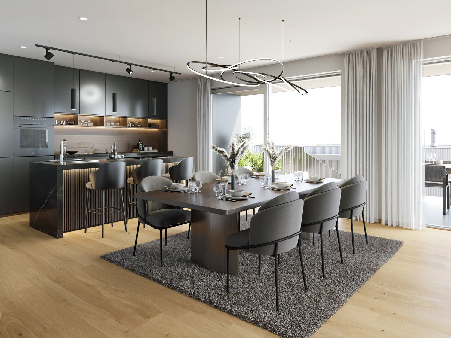 Küche mit Essbereich, Neubau Velden